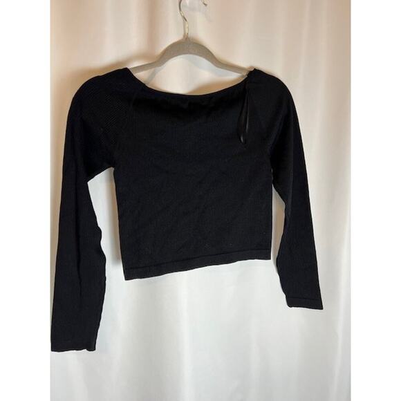 Urban Social Off The Shoulder Long Sleeve Top Black Size Small Boho - Picture 2 of 6